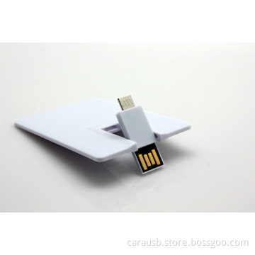 CaraUSB Super slim card type OTG mobile computer usb flash disk ultra thin business cards advertising gifts